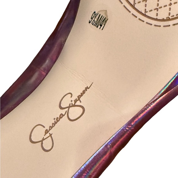 Jessica Simpson NWT Sz 9.5 Stunning Pink Iridescent Platform Stiletto Heels SH77 - Picture 5 of 13